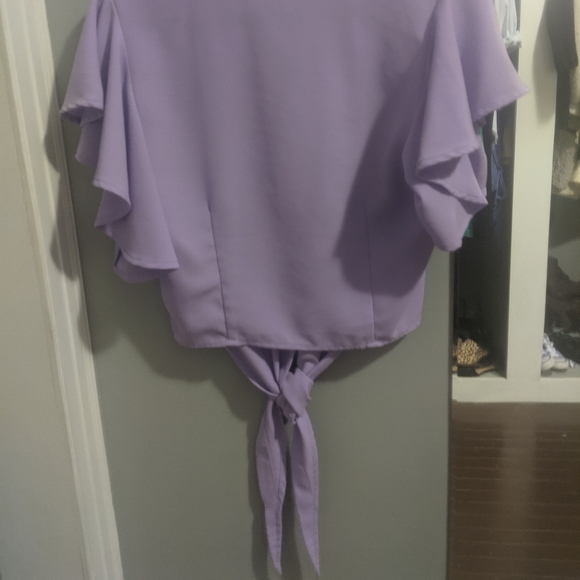 Purple crop top size Small - Picture 2 of 3